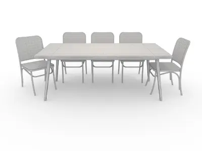 Dining Set 7 3D model