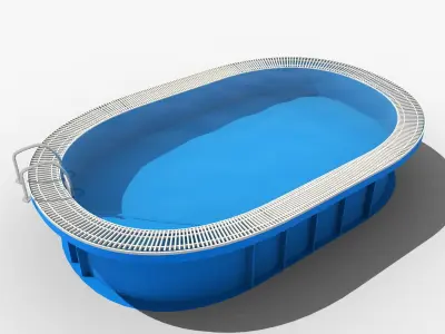 Oval preliv 3D model