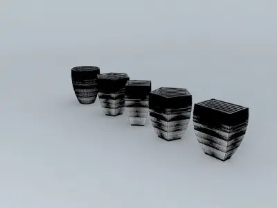 glasses cups Free 3D model