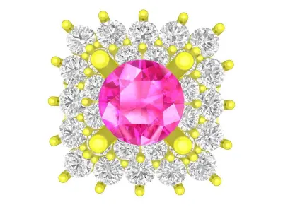 A7704 Luxury Hongkong Diamond Fashion Women Ring 3D print model