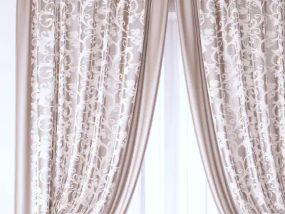 Set 97 Curtains 3D model