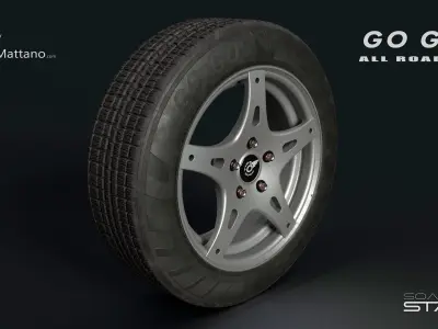 GOGO AllRoad Tire R16 Low-poly 3D model