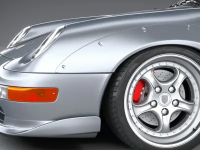 Porsche 911 GT2 993 1993 3D model