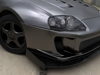 Toyota Supra mk4 v3 Low-poly 3D model