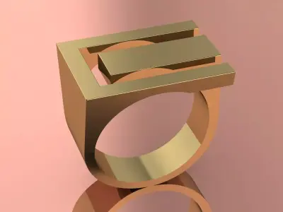 Jewelry Gold Brand Gold 3D print model