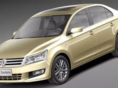Volkswagen Santana 2014 3D model