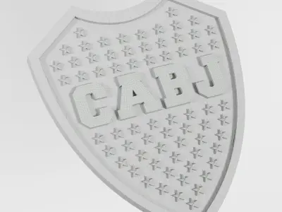 Boca Juniors logo 3D print model