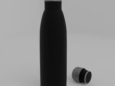 Stainless Steel Water Bottle 17 Oz -500 ML Low-poly 3D model