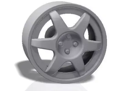 6 spokes rim - print model 3D print model purchase