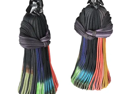 Darth Vader knitted 3D model