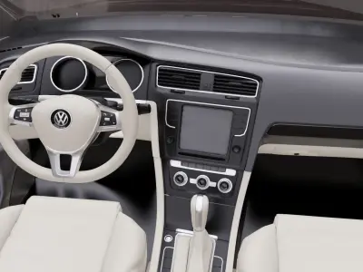 Volkswagen Passat Low-poly 3D model