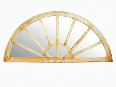 Antique Arch Window Mirror 3D model