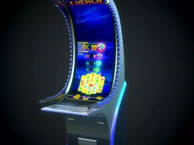 Slot Machine Cashino Games Low-poly 3D model