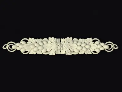 Central decor ornament for furniture 3D model 727