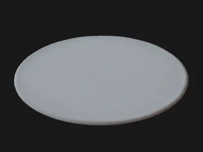 Carpet round Low-poly 3D model
