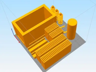 ELECTRICAL TRANSFORMER 3D print model
