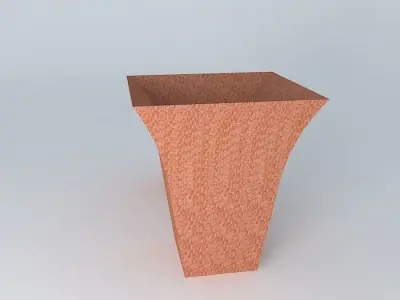 Brick colour vase Free 3D model