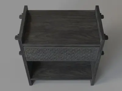 Sure Nightstand Black 3D model