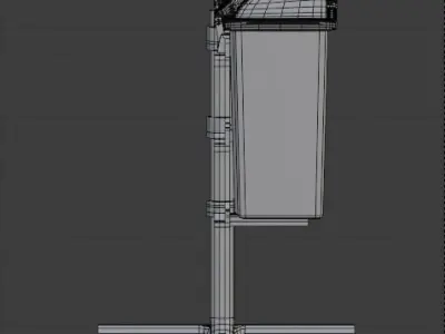 Garbage Bin Indonesian or Tong Sampah Free 3D model