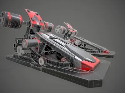 Racing Pedals 3D model buy