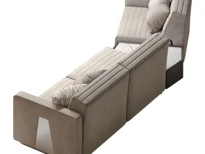 Saloni heritage modular sofa option 12 3D model