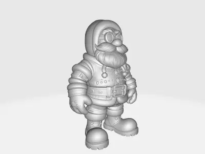 Santa Claus Figure Christmas Decoration Holiday Miniature 3D print model
