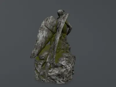 woman statue 1 Low-poly 3D model shop