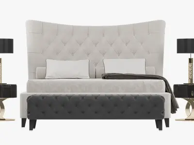 BERENICE Bed By Opera Contemporary 3D model