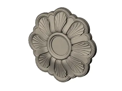 Rosette plaster molding N03 3D print model