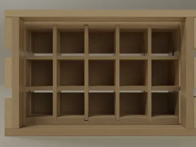 Wine Crate Free 3D model