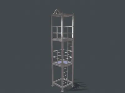 Platform for instalation of sandwich panels   3D model