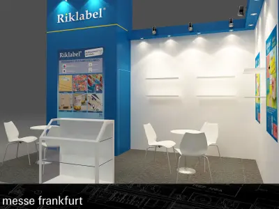 exhibit exhibition stand design for messe frankfurt Free 3D model