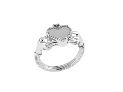 Claddagh Ring 3D print model