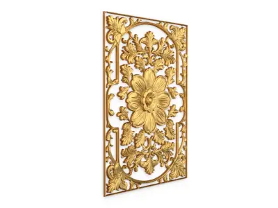 classical door decor 06 3D model