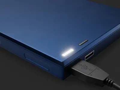 Generic External Hard Drive Storage - GameReady Low-poly 3D model