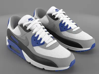 Air Max 90 Nike PBR Low-poly 3D model