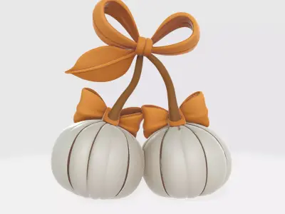 Creepy Clown Pumpkin Cherry Decor Halloween Horror Ornament  3D print model