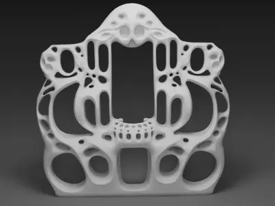 Organic Home shell Exterior  Low-poly 3D model