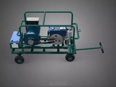 ROADSIDE MOBILE ELECTRIC VEHICLE EV CAR CHARGER GENERATOR DIESEL 3D model