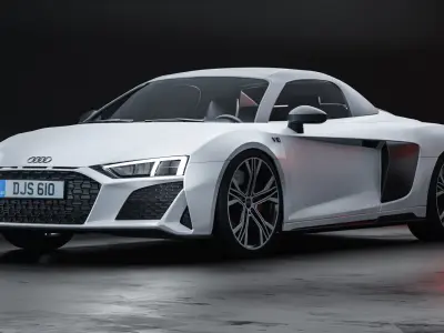 Audi R8  Low-poly 3D model