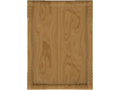 Carved picture frame STL 3D model 21