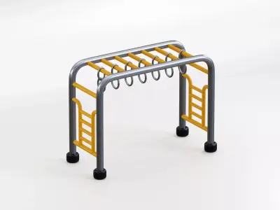 Monkey Bars Low-poly 3D model