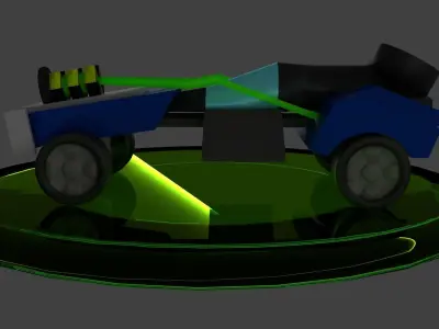 CARTOY car Free low-poly 3D model