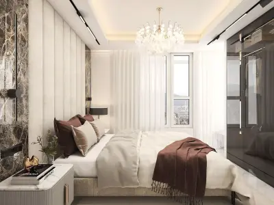 Master Bedroom Design 3D model