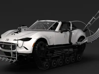 Mad Max Mazda MX 5 Maita Crusher 3D model