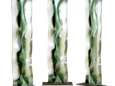 Toshio Iezumi M051115 glass art Low-poly 3D model