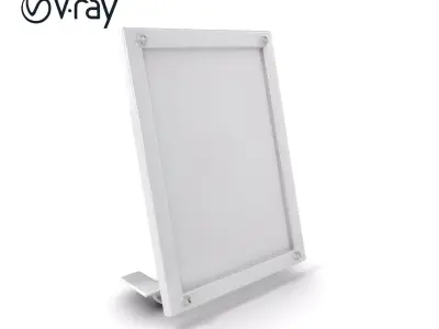 Magnetic Frame Photo Holder Model Pack Low-poly 3D model