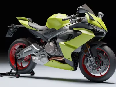 Aprilia RS 660 2021 Low-poly 3D model