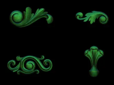 High quality 3d ornaments superpack 80 3D print model