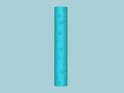 Texture Roll 64 One Piece Negative - Fondant Decoration Maker 3D print model